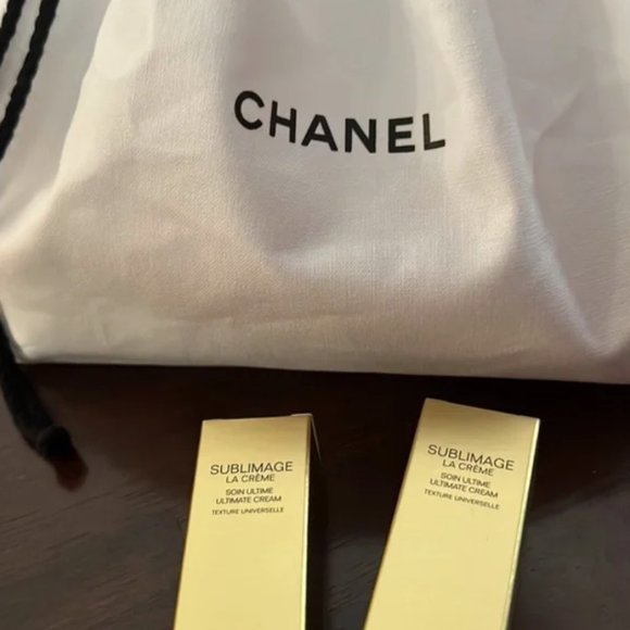 Chanel Sublimage La Creme duo with chanel drawstring bag BNIB - Picture 3 of 4